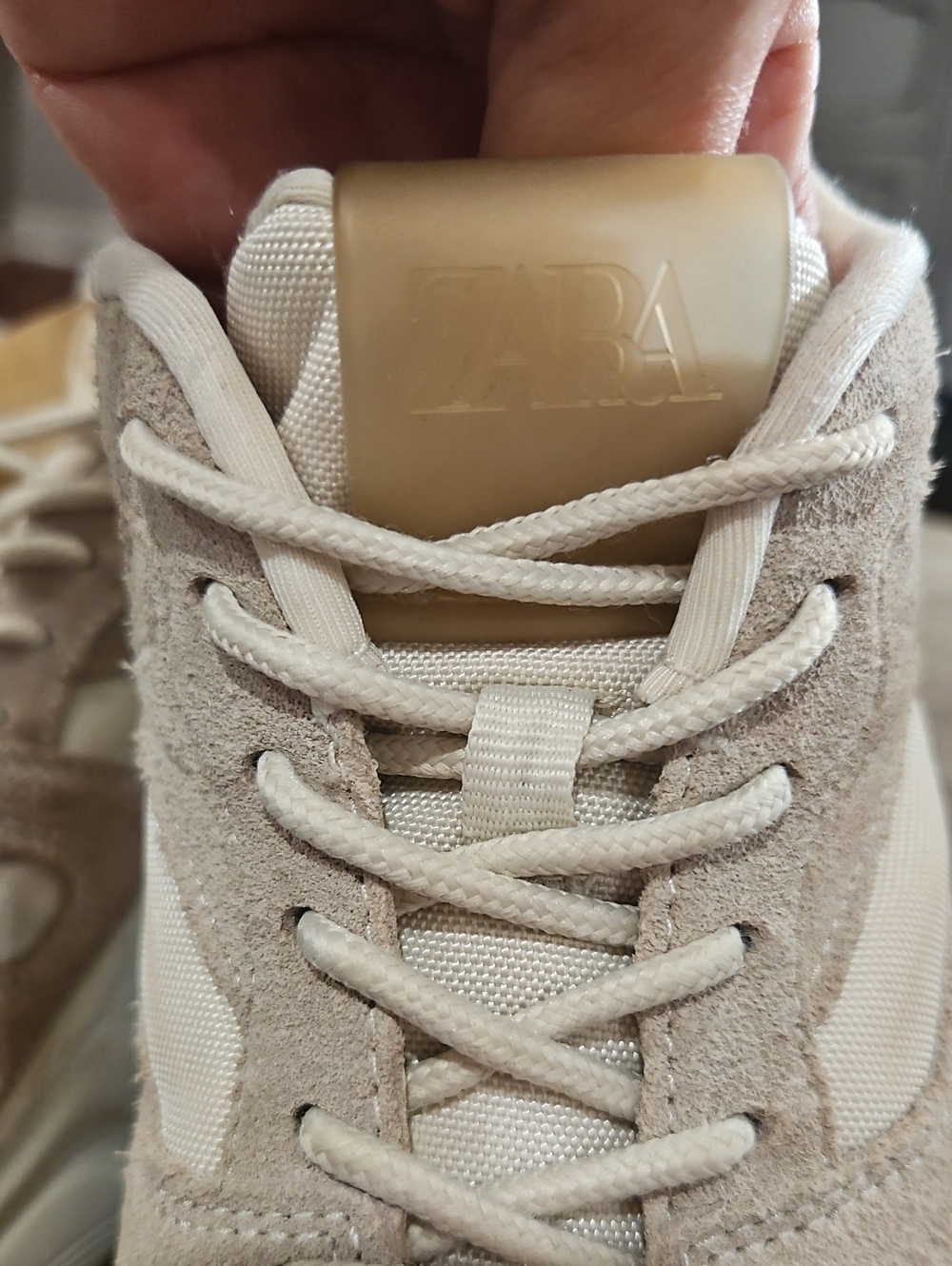 Zara Neutral Chunky Platform Sneakers - Women 36 - Picture 3 of 14